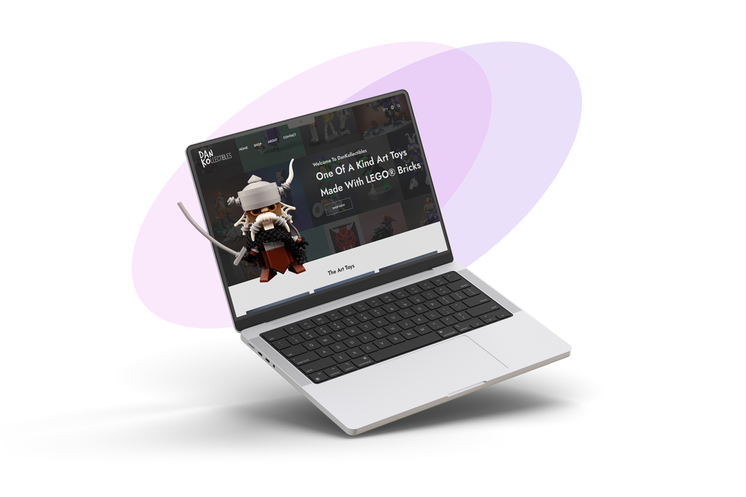 Laptop with site preview